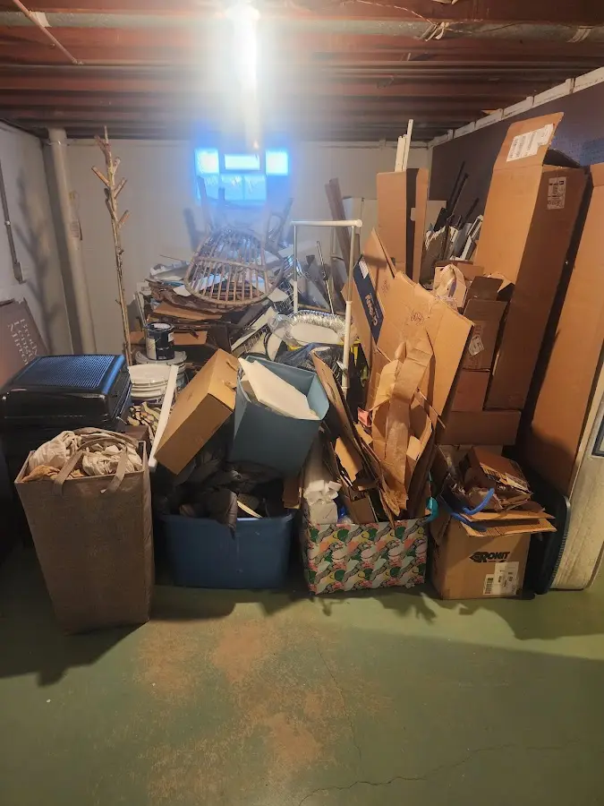 Roll-off dumpster container at job site for 20 Yard Dumpster Rental in Lower Paxton